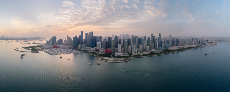 航拍繁华都市城市江中小岛缩影摄影背景,高清,摄影图,摄影图片,图片大全,摄影图免费下载